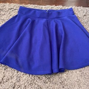 blue skirt